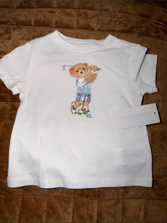 Ralph Lauren Other - Ralph Lauren White Short-Sleeve Tee with Golf Bear Graphic- 6 months